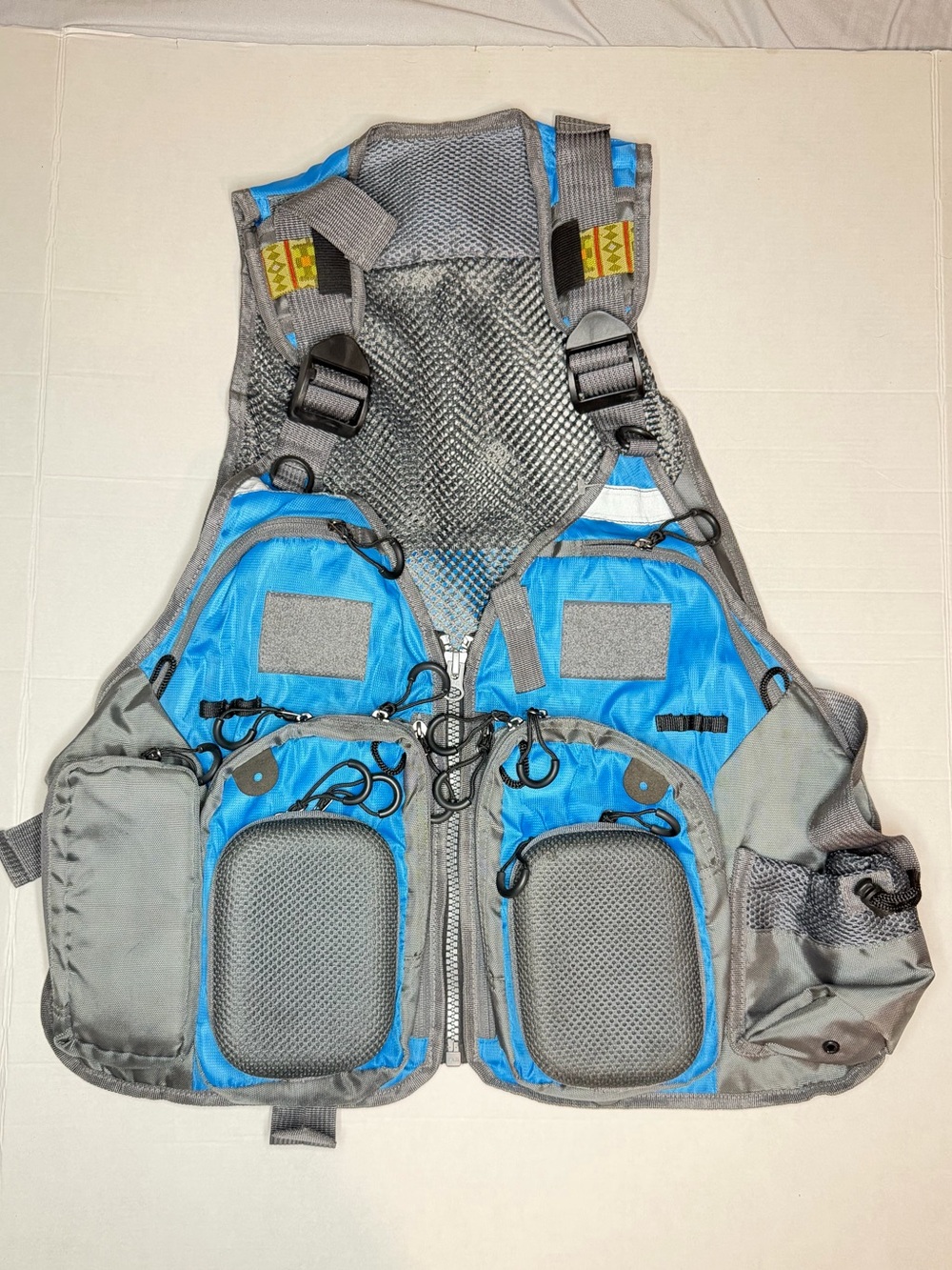 Compact Gray and Blue Men's Sling Belt Bag